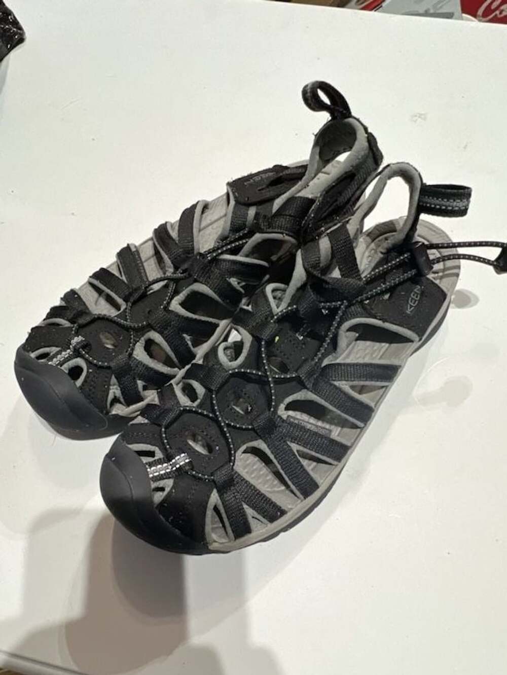 Keen Whisper Sport Sandals Size 8 Black Gargoyle